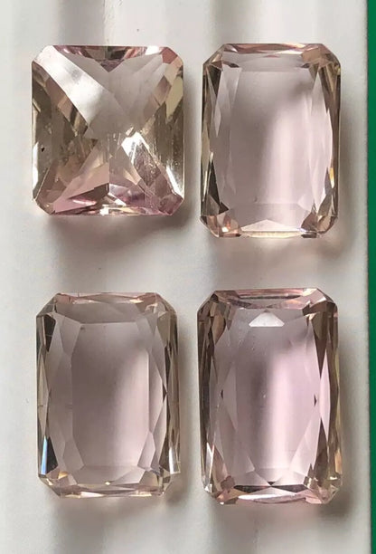 4 Pcs Natural Beautiful Kunzite Pink Color Loose Gemstone from Afghanistan