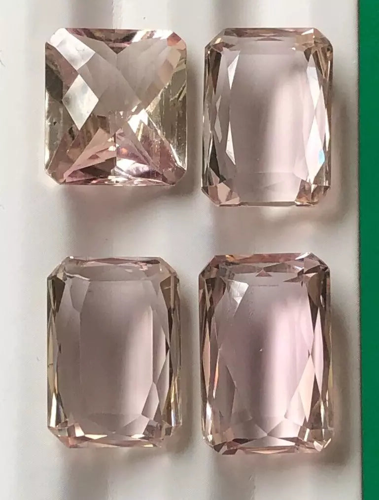 4 Pcs Natural Beautiful Kunzite Pink Color Loose Gemstone from Afghanistan