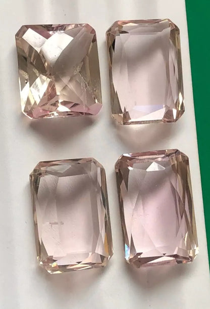 4 Pcs Natural Beautiful Kunzite Pink Color Loose Gemstone from Afghanistan